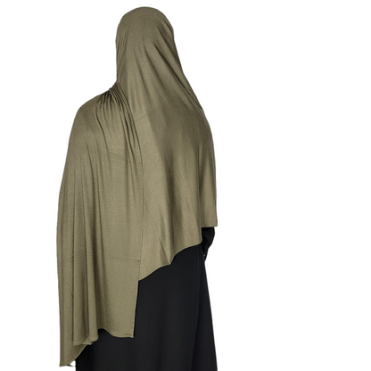 Premium Maxi Jersey Hijab - Khaki