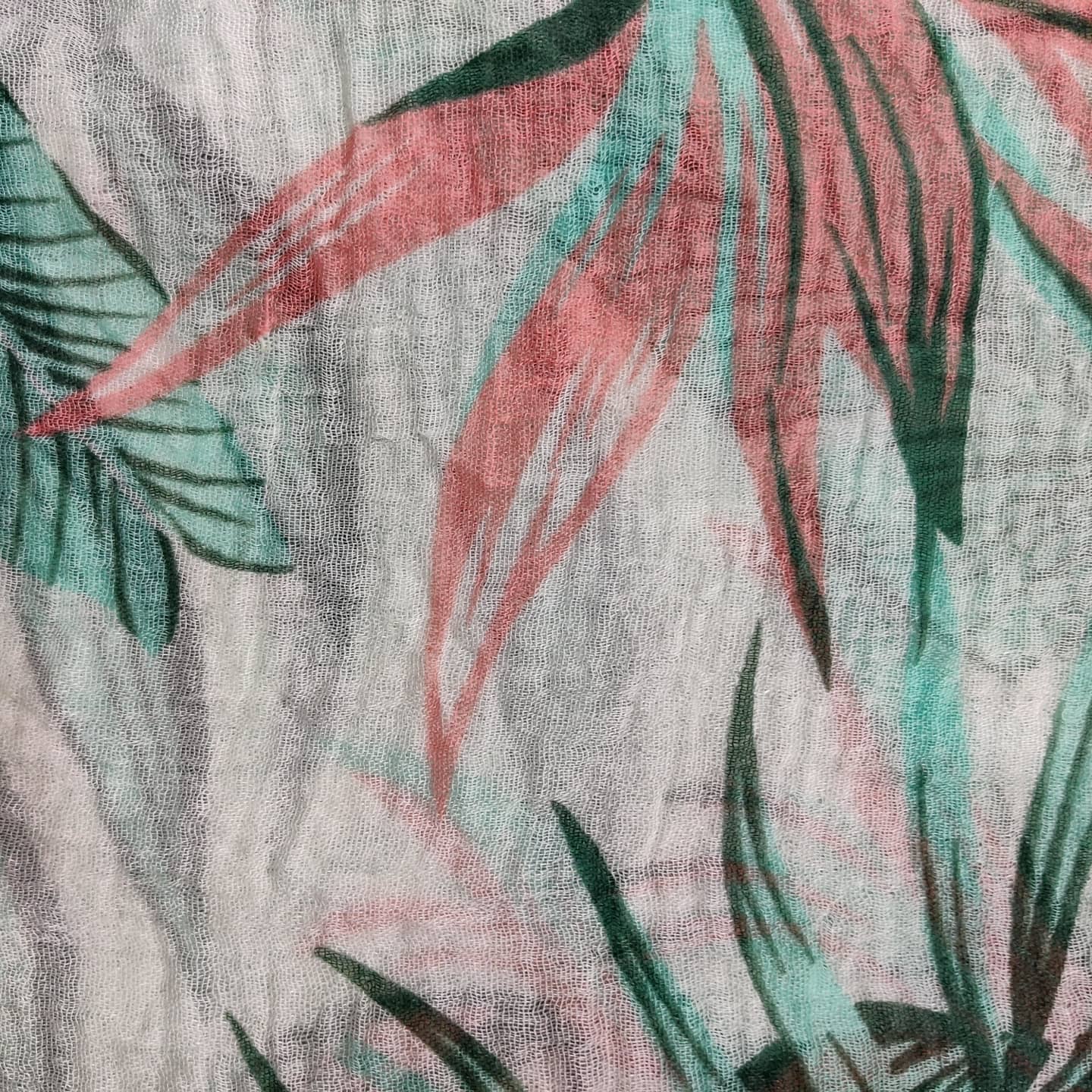 Printed Cotton Crinkle Hijab - Breeze