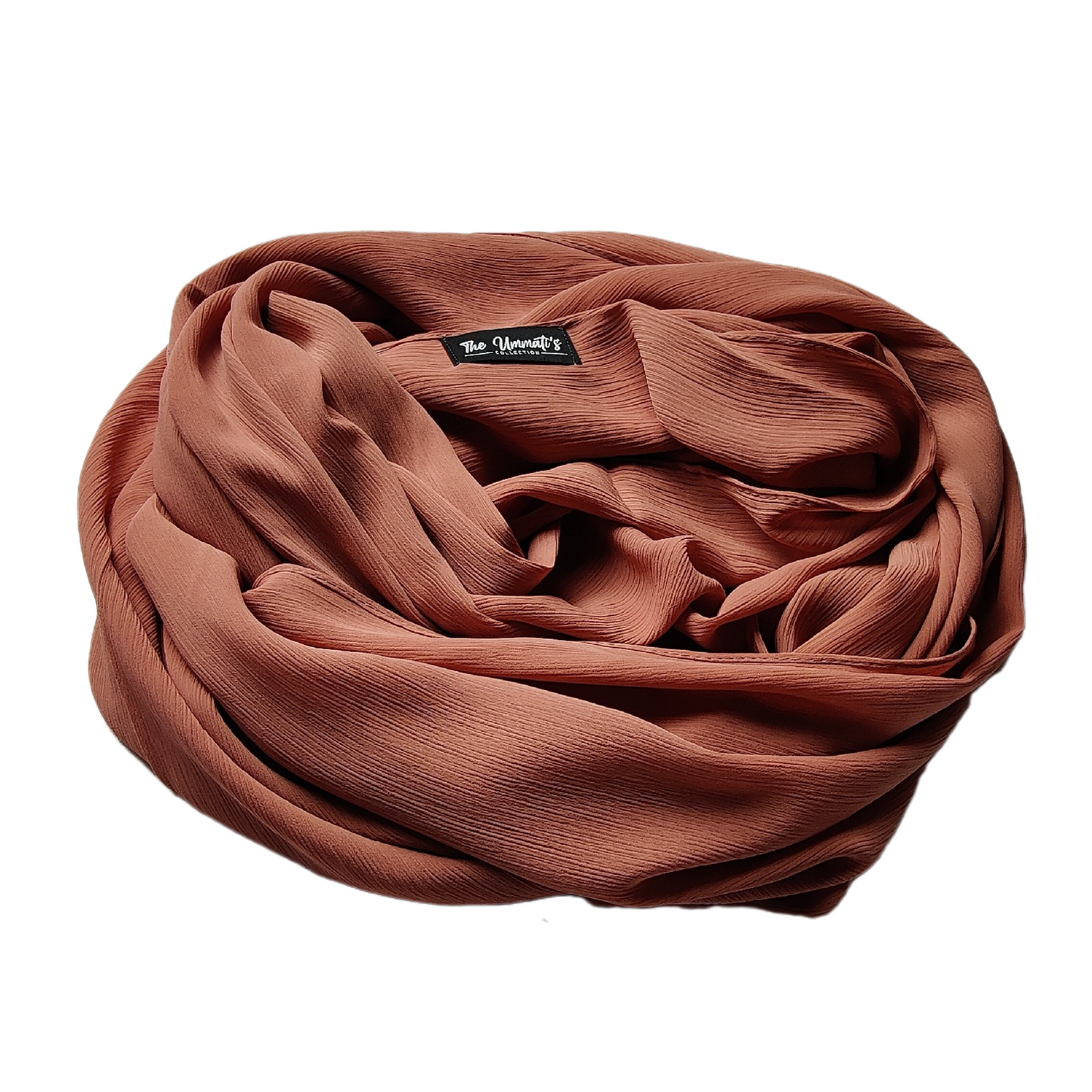 Crinkle Chiffon Hijab - Rouge