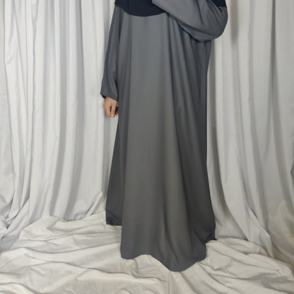 Abaya Hareerah - (Steel)