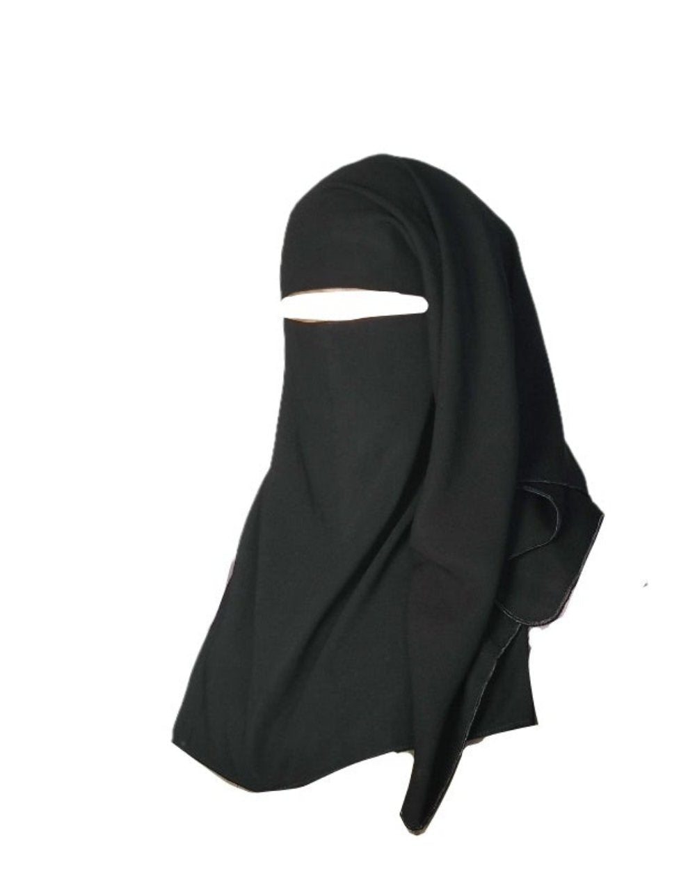 Three Layer Niqab - Black