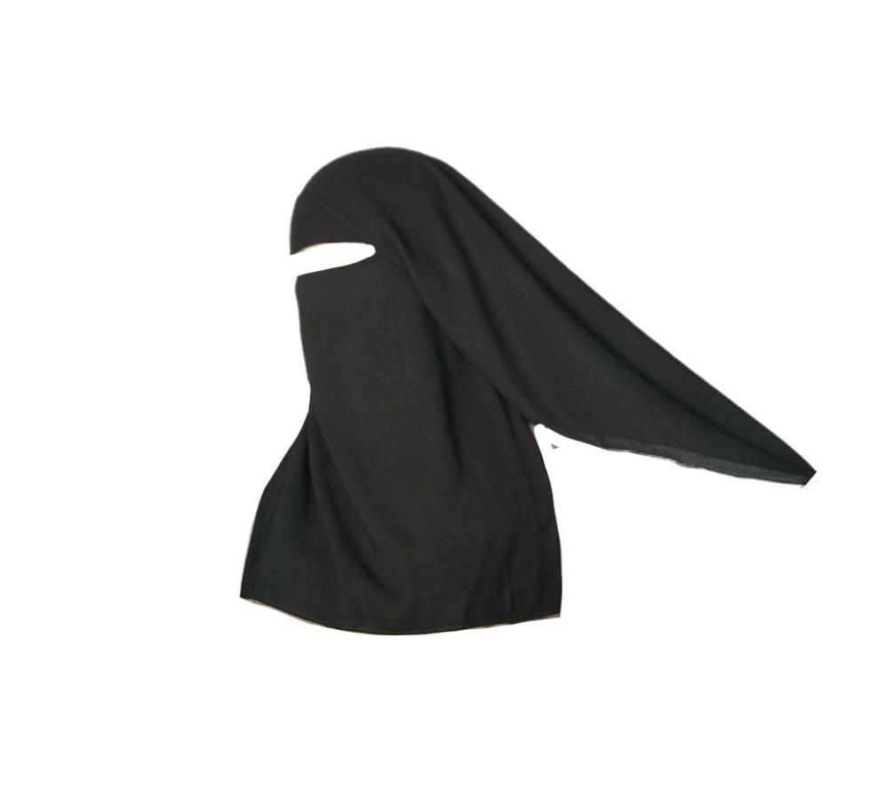 Three Layer Niqab - Black