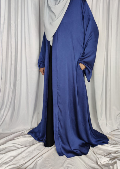 Luxury Silk Coat- (Sapphire)