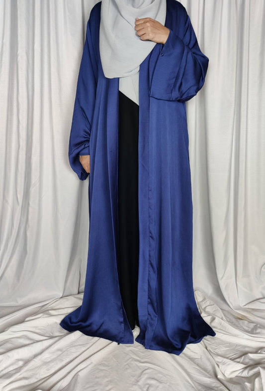 Luxury Silk Coat- (Sapphire)