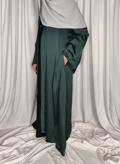 Luxury Silk Coat- (Emerald)
