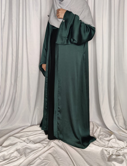 Luxury Silk Coat- (Emerald)