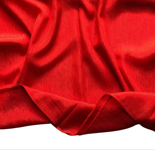 Shimmer Chiffon Hijab - Scarlet Red