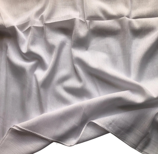 Shimmer Chiffon Hijab - White