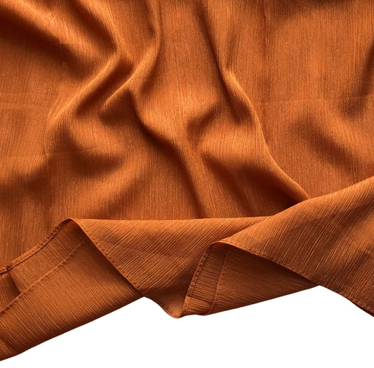 Shimmer Chiffon Hijab - Caramel