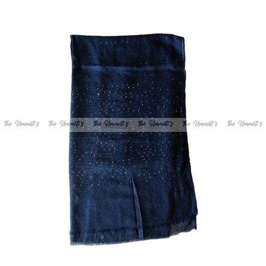 Sequin Hijab - Navy