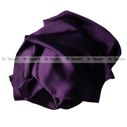Crinkle Silk Hijab ( Purple)