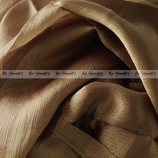 Crinkle Silk Hijab ( Topaz Gold)