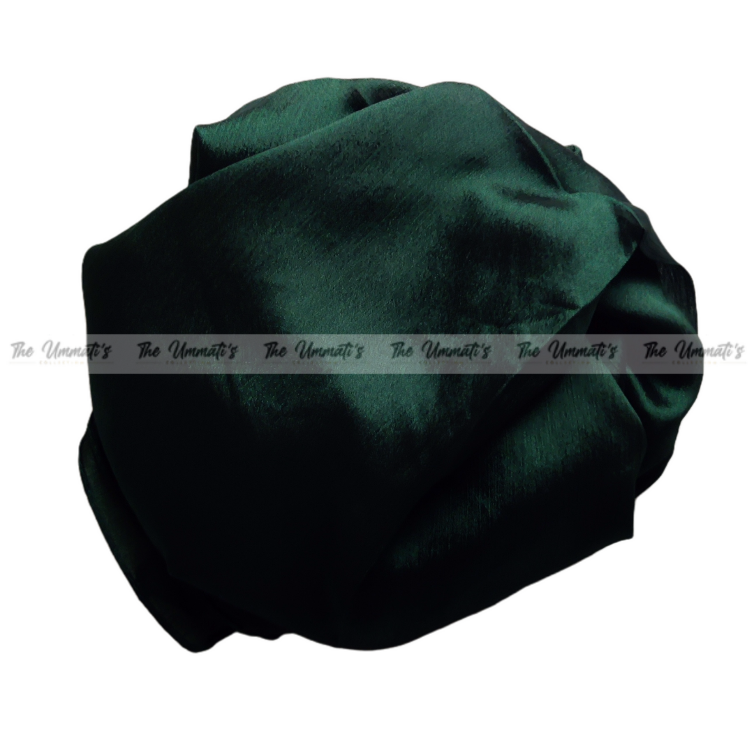 Crinkle Silk Hijab ( Forest)