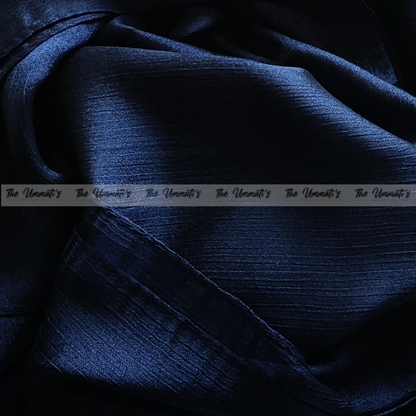Crinkle Silk Hijab ( Saphire Blue)